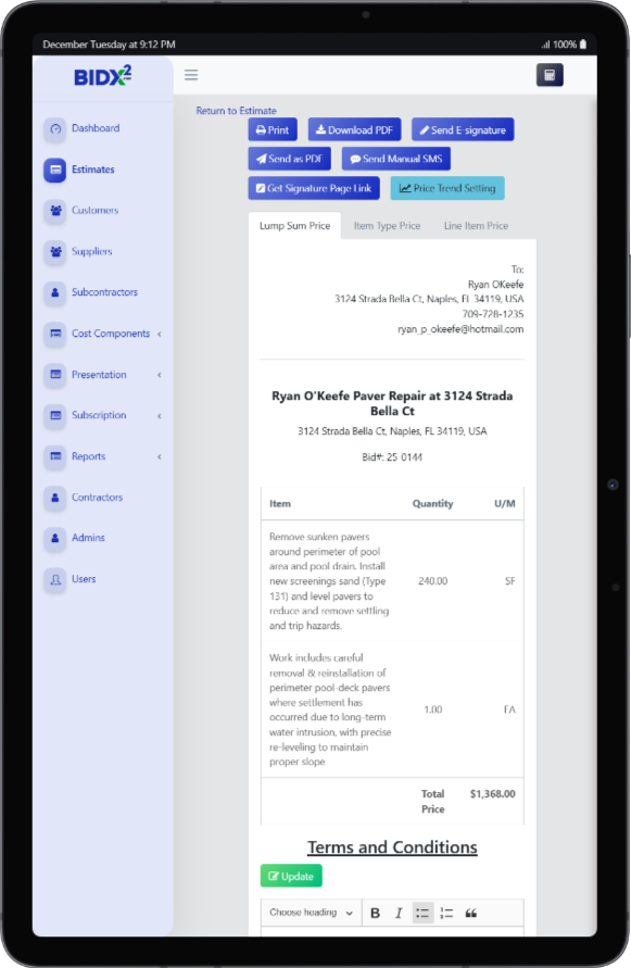 Galaxy Tab preview screenshot